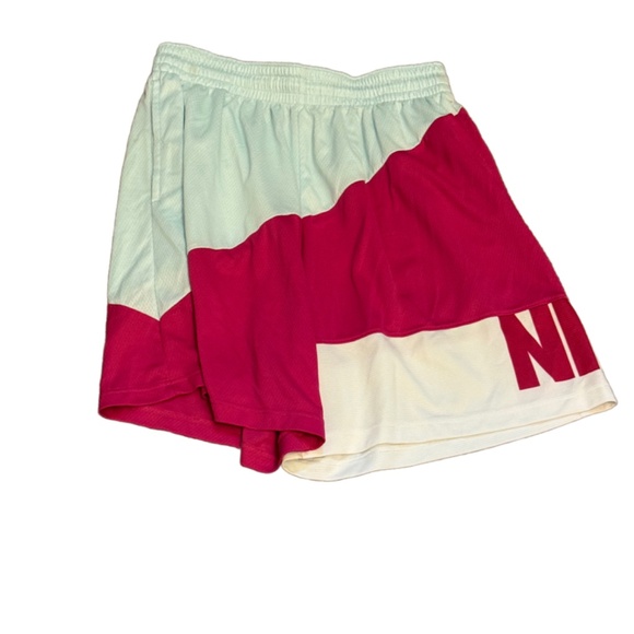 MEN'S NIKE BASKETBALL Shorts Size XL CV1912-498 Baby Blue Pink White - Picture 3 of 3
